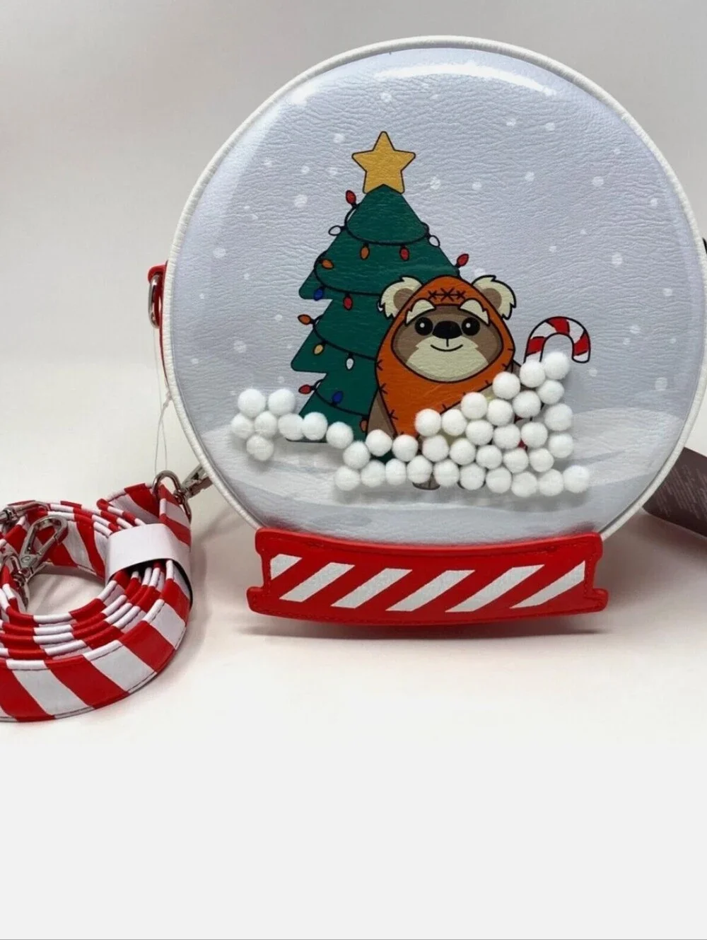 DISNEY LOUNGEFLY STAR WARS HOLIDAY SNOW GLOBE CROSSBODY